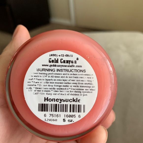 Gold Canyon Candle Co. Honeysuckle 5oz. Glass Jar Candle - Picture 5 of 6
